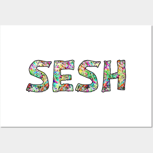 The sesh colour bomb design Posters and Art